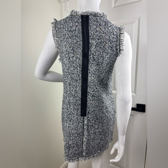 N.I.W.I.Y. Tweed Sleeveless Dress with Pearl Accents.   #63 - Picture 8 of 11